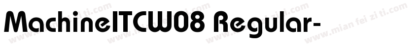MachineITCW08 Regular字体转换